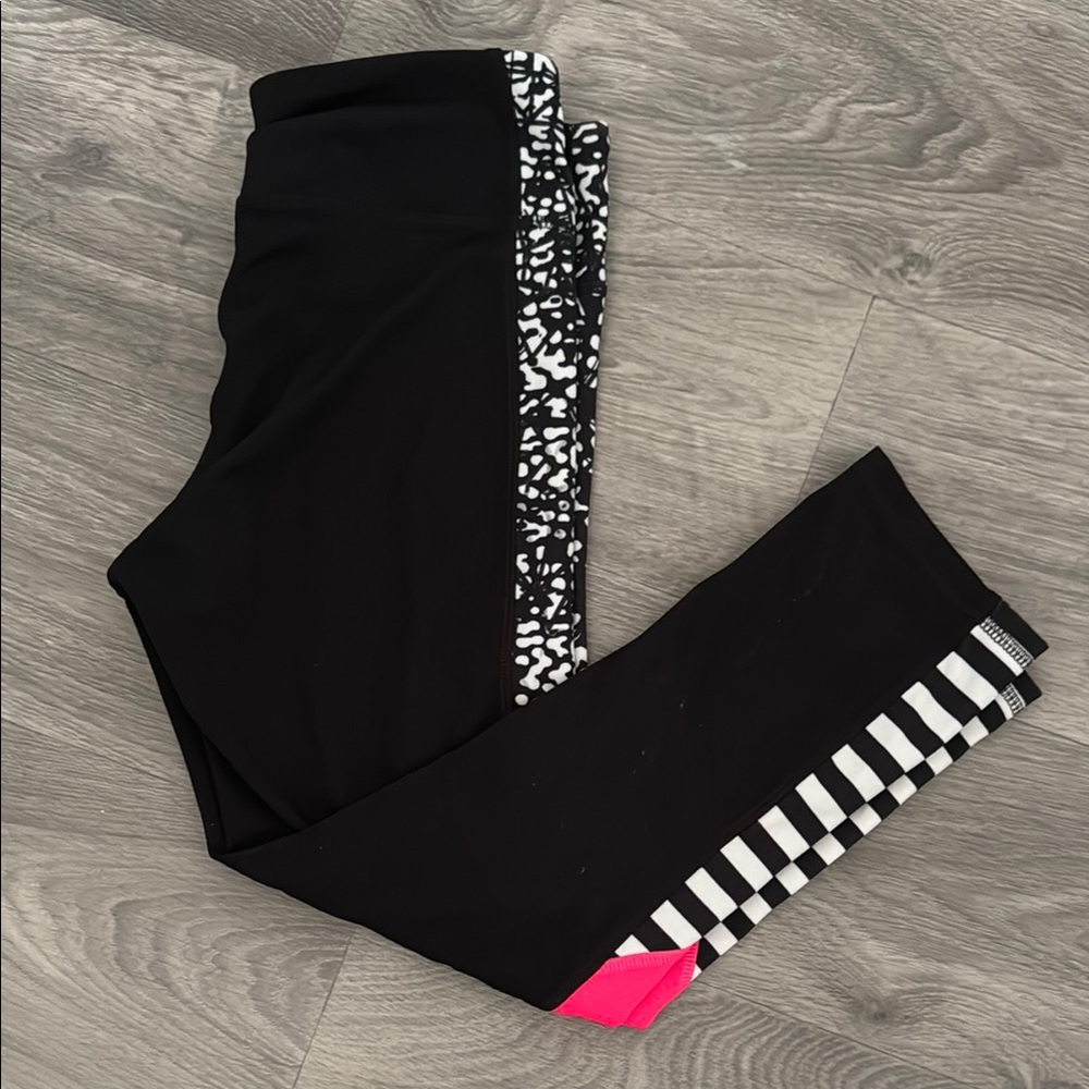 Women’s Black and Pink Leggings